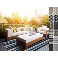 Casa Pura Matera Buitenkleed Polyester, PVC (polyvinylchloride), vinyl Rechthoekig Beige 180 x 800 cm