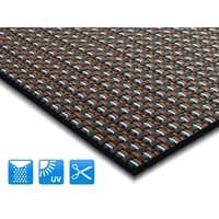 Casa Pura Modena Buitenkleed Polyester, PVC (polyvinylchloride), vinyl Rechthoekig Bruin 90 x 400 cm