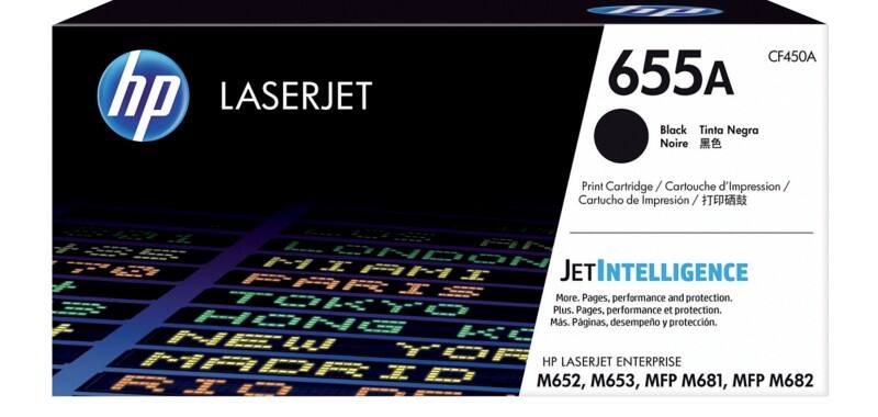 HP 655A originele tonercartridge CF450A zwart