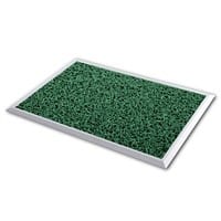 PROFESSIONAL LINE droogloopmat Hygienic Aluminium, Vinyl groen 980 x 680 mm