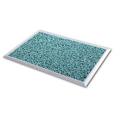 PROFESSIONAL LINE droogloopmat Hygienic Aluminium, Vinyl turquoise 680 x 480 mm