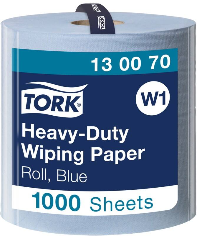 Tork Poetspapier W1 Blauw 2-laags 130070 1000 Vellen