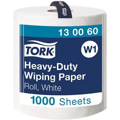 Tork Heavy-Duty Poetspapier Wit W1 Rol 1 x 1000 vellen 130060