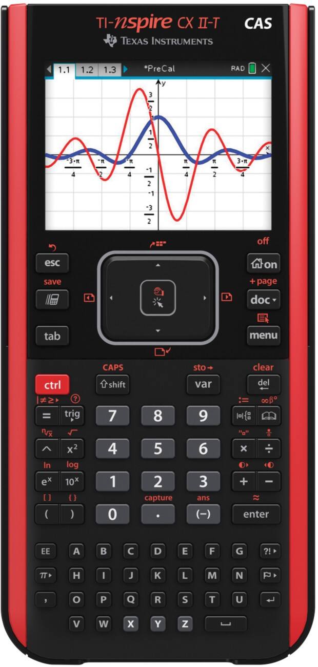 Texas Instruments Grafische rekenmachine TI-Nspire CX II-T CAS