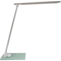 Unilux Popy Vrijstaand Bureaulamp LED Wit, Zilver USB 300 x 120 x 350 mm