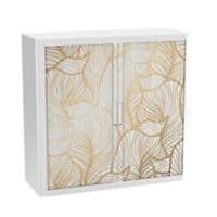 Paperflow Roldeurkast Gouden blad Goud, wit 1.100 x 415 x 1.040 mm