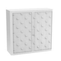 Paperflow Roldeurkast PP (Polypropeen) 2 Planken Afsluitbaar 1.100 x 415 x 1.040 mm Wit