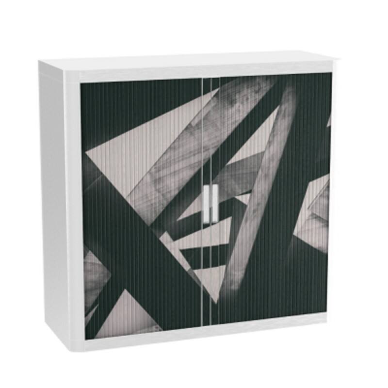 Paperflow Roldeurkast PP (Polypropeen) 2 Planken Afsluitbaar 1.100 x 415 x 1.040 mm Kleurenassortiment