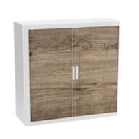 Paperflow Roldeurkast PP (Polypropeen) 2 Planken Afsluitbaar 1.100 x 415 x 1.040 mm Bruin, wit