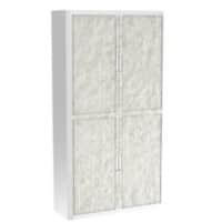 Paperflow Roldeurkast PP (Polypropeen) 4 Planken Afsluitbaar 1.100 x 415 x 2.040 mm Wit