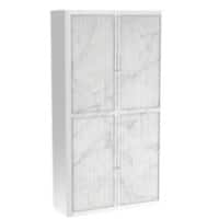 Paperflow Roldeurkast PP (Polypropeen) 4 Planken Afsluitbaar 1.100 x 415 x 2.040 mm Wit