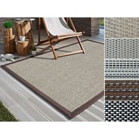 Casa Pura Verona Buitenkleed Polyester, PVC (polyvinylchloride), vinyl Rechthoekig Beige 130 x 70 cm