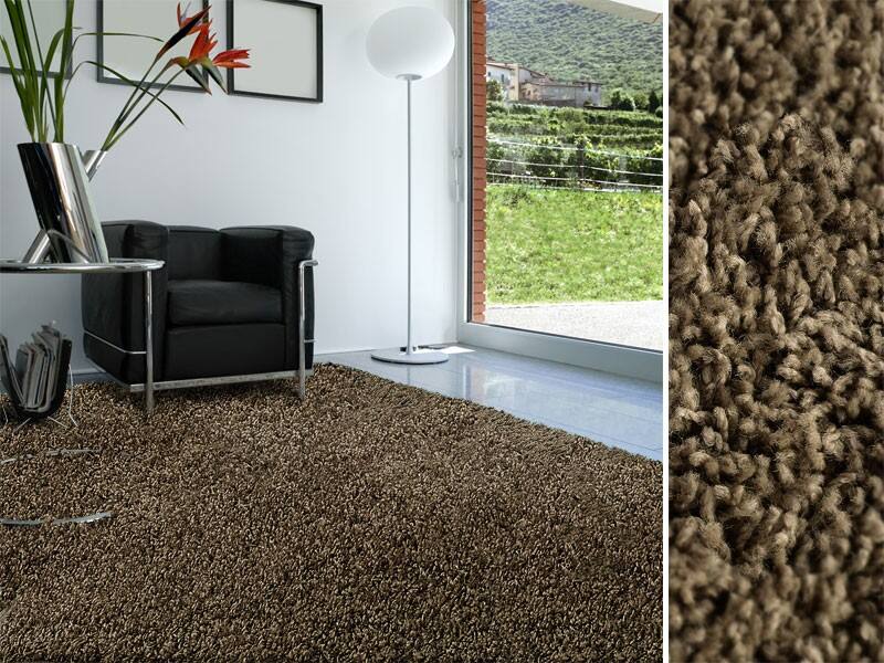 Casa Pura Vloerkleed PP (Polypropeen), Schuim Bruin 290 x 200 cm