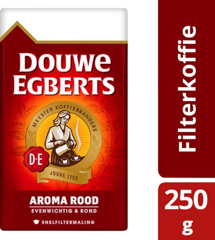 Douwe Egberts Aroma rood Snelfilterkoffie 250 g