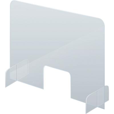 Franken vrijstaand toonbank- en bureaubeschermingsscherm 850 x 650 mm Acryl, Glass Transparant