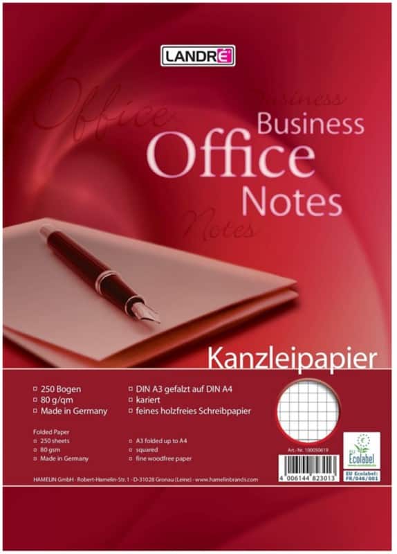 LANDRÉ Office A3 Papier Wit 80 g/m² 250 Vellen
