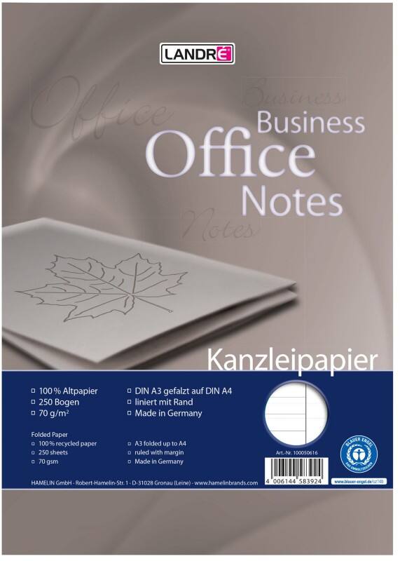 LANDRÉ Office A3 Papier Wit Recycled 70 g/m² 250 Vellen