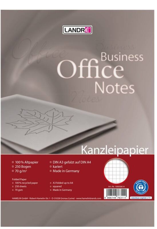 LANDRÉ A4 Papier Wit Recycled 70 g/m² 250 Vellen