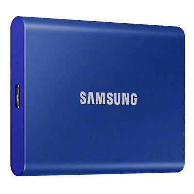 Samsung T7 Externe SDD-schijf 2 TB USB-C 3.0 Blauw MU-PC2T0H/WW