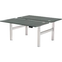 Fellowes Cambio Elektrisch Hoogteverstelbaar Zit-sta-bureau Rechthoekig Eiken T-Voet 1.699 (B) x 1.470 (D) x 1.305 (H) mm MDF (Medium-density fibreboard), PVC (Polyvinylchloride), Staal