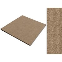Casa Pura Can Can Tapijttegel Bitumen, Latex, PP (Polypropeen) Beige 50 x 50 cm