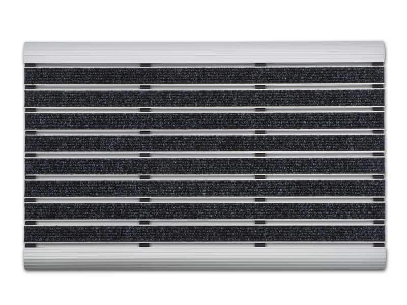 PROFESSIONAL LINE Entreemat Ergo 2 Aluminium, grove vezels Antraciet, zilver 600 x 390 mm