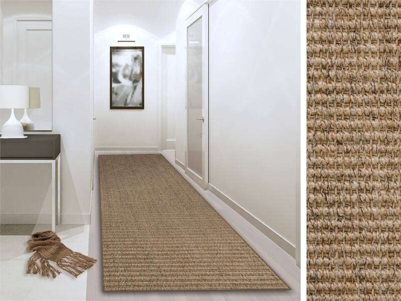 FLOORDIREKT STEP Sylt Vloerkleed Sisal Rechthoekig Bruin 66 x 100 cm