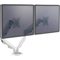 Fellowes dubbele monitorarm Eppa in hoogte verstelbaar 480 x 1000 X 560 mm 39 inch wit