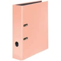 Falken Pastel Color Breed Ordner A4 80 mm Perzik 2 Ringen Karton Glanzend