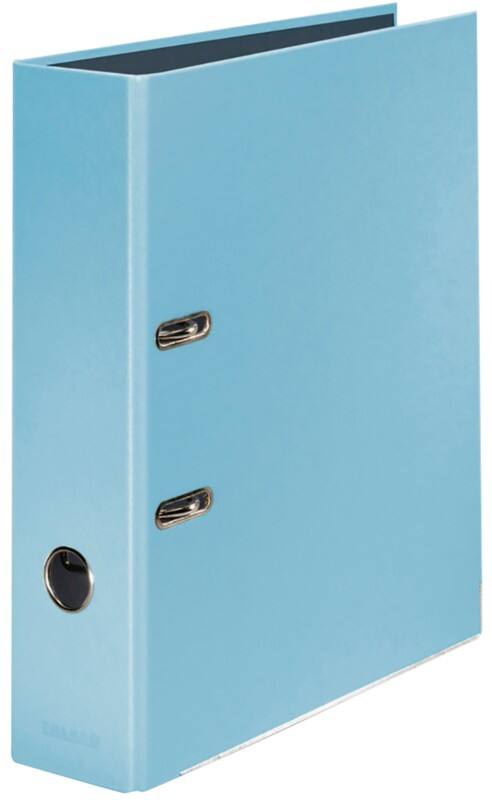Falken Pastel Color Breed Ordner A4 80 mm Hemelsblauw 2 Ringen Karton Glanzend