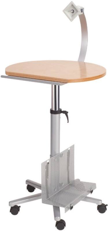 Maul Statafel met drager voor vlak beeldscherm 9317070 61 x 83,5 x 158,5 cm Zilver
