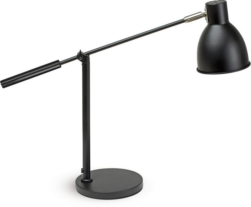 Maul MAULfijna Vrijstaand Bureaulamp LED E27 (zonder lamp) Zwart Netstroom 170 x 580 x 360 mm