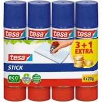 tesa Lijmstift Stick 20 g Transparant 57088-00200-00 4 Stuks à 20 g