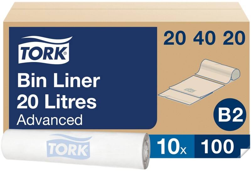 Tork Vuilniszakken 20 l Wit 1000 Stuks