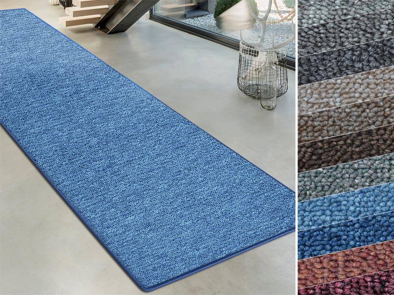 Casa Pura London Vloerkleed Actionback, PP (Polypropeen) Rechthoekig Blauw 67 x 150 cm