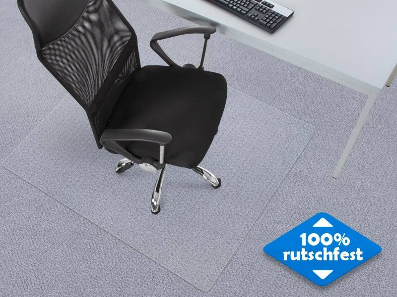 FLOORDIREKT PRO Stoelmat voor vloerbedekking Neo Vinyl Transparant 1300 x 1200 mm