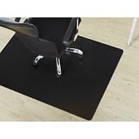 FLOORDIREKT PRO Stoelmat PP (Polypropeen) Zwart 114 x 150 cm