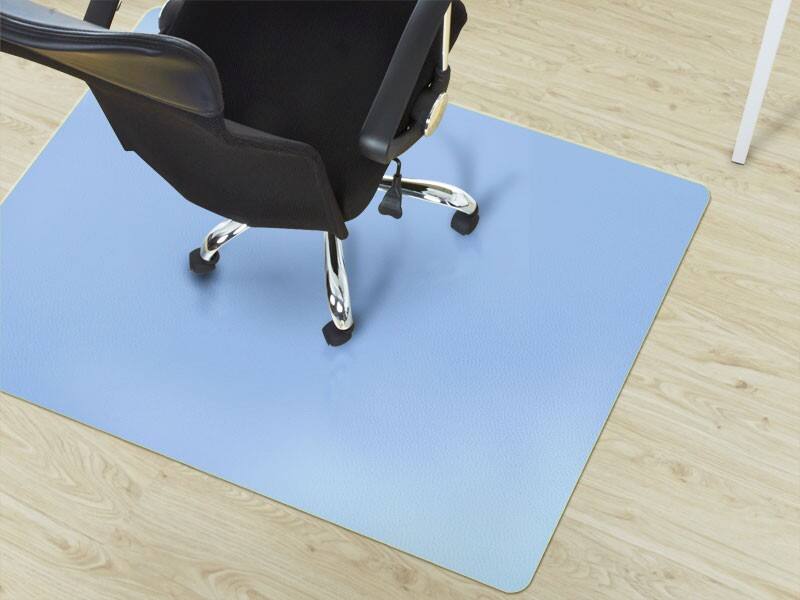 FLOORDIREKT PRO Stoelmat voor harde vloeren Polypropyleen Lichtblauw 75 x 120 cm