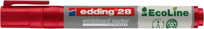 edding 28 Niet-permanent Whiteboard-marker Rood Medium Ronde punt 3 mm
