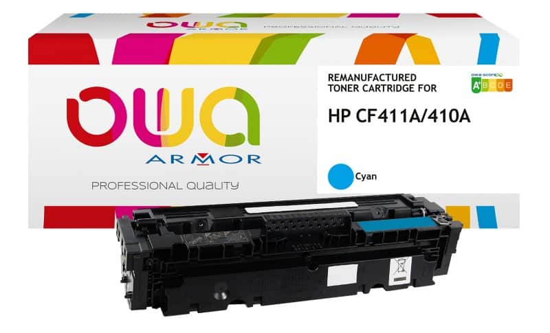 OWA 410A Compatibel HP Tonercartridge CF411A Cyaan