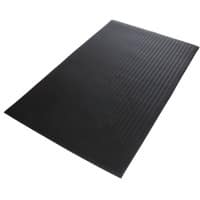 ETM tapis anti-slip mat souple cotele zwart 60 cm x 90 cm