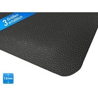 etm Heavy-Duty Soft-Tritt Antivermoeidheidsmat PVC (Polyvinylchloride), Vinyl Zwart 90 x 60 cm