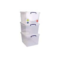 Really Useful Box opbergbox 33,5 l transparant kunststof 38,3 x 46 x 28,5 cm 3 stuks