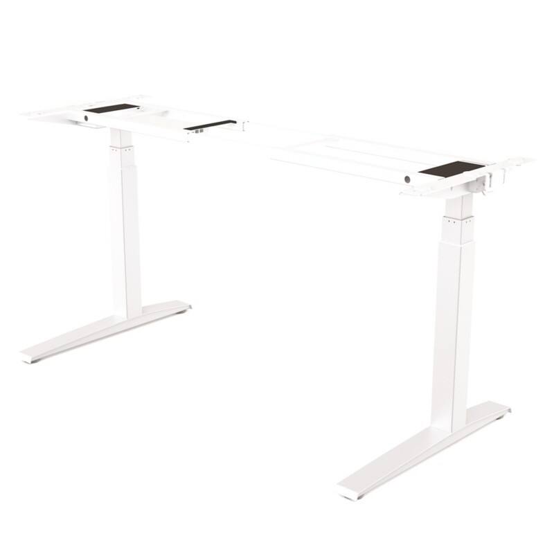 Fellowes Levado Elektrisch Hoogteverstelbaar Zit-sta-frame Rechthoekig T-Voet 1.829 (B) x 698 (D) x 1.257 (H) mm Gemelamineerde spaanplaat, PVC (Polyvinylchloride), Staal