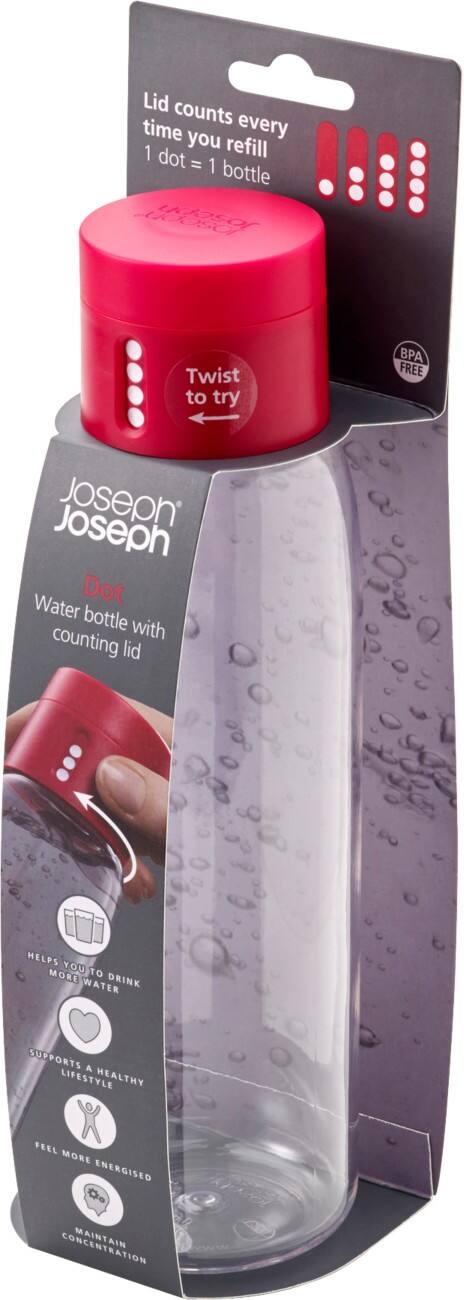 Joseph Joseph Waterfles 600 ml Roze