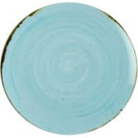 Bord Nova Saturno Gespikkeld blauw 12 Stuks