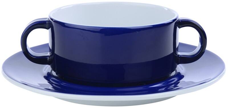 Nova Ocean Schotel Porselein Blauw, wit 12 Stuks