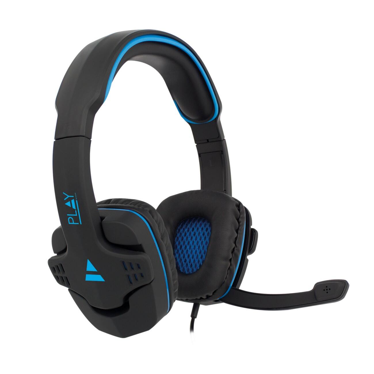 Play Bedraad Gaming Headset Over her hoofd 3,5mm aansluiting met Microfoon PL3320 Zwart
