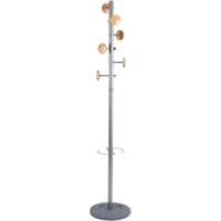 Kapstok ALBA Music 6 Haakjes Hout Zilver