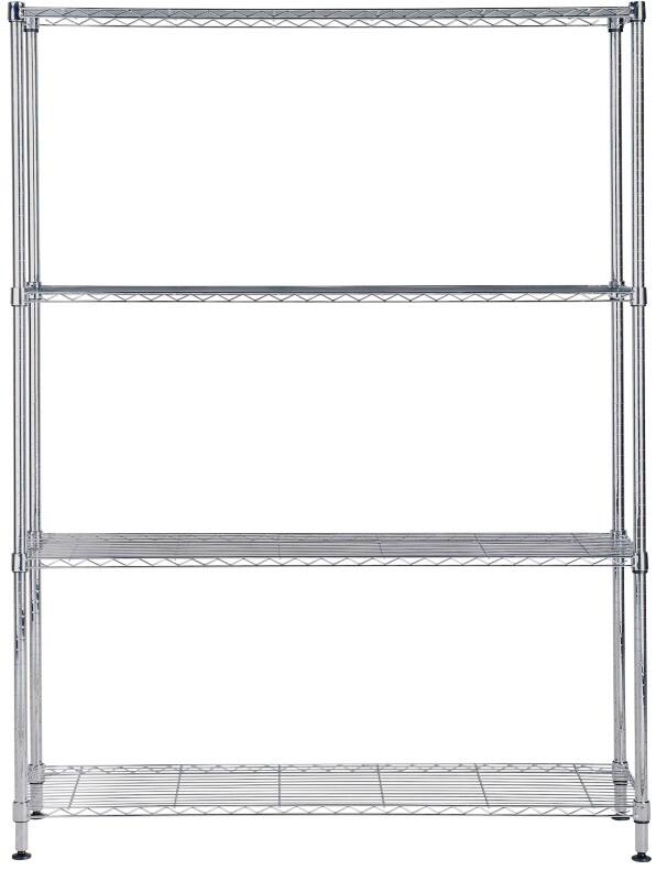 Alba Chroom Opbergrek 1.200 x 350 x 1.600 mm Zilver